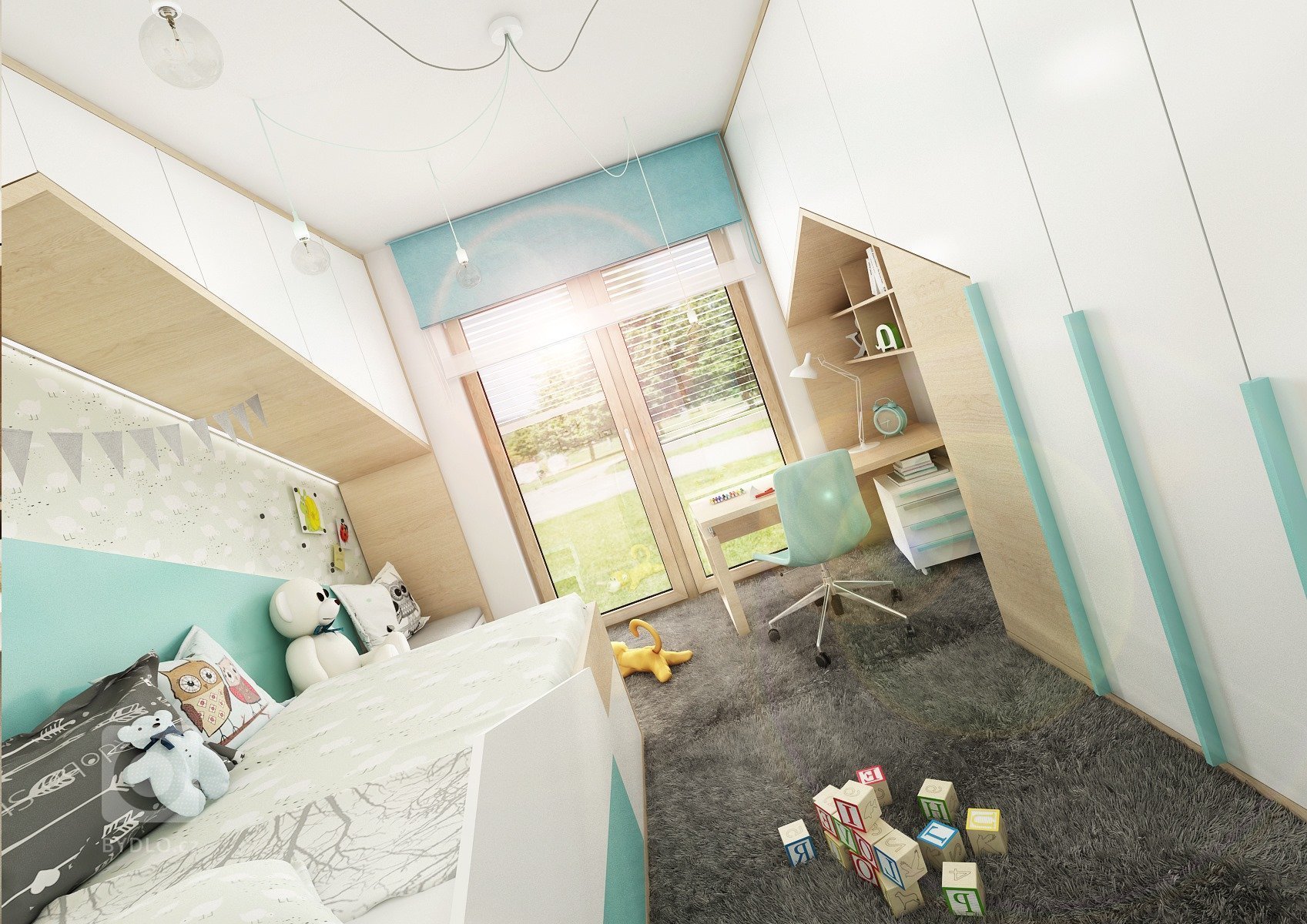 Byt o rozloze 125 m2, v posledním patře nového bytového domu. Materiál přírodního dubu a bílého laku ve vysokém lesku prostupuje celým bytem, doplňuje ho módní…