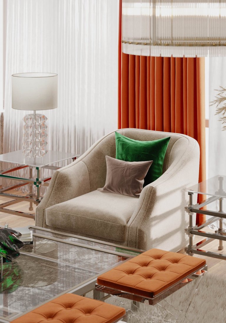 Návrh obývacího pokoje v domě, kde byl již zastaralý interiér a rodina požadovala refresh. Jeden z mála klientů se nebáli prostor oživit barvami , barevnými…