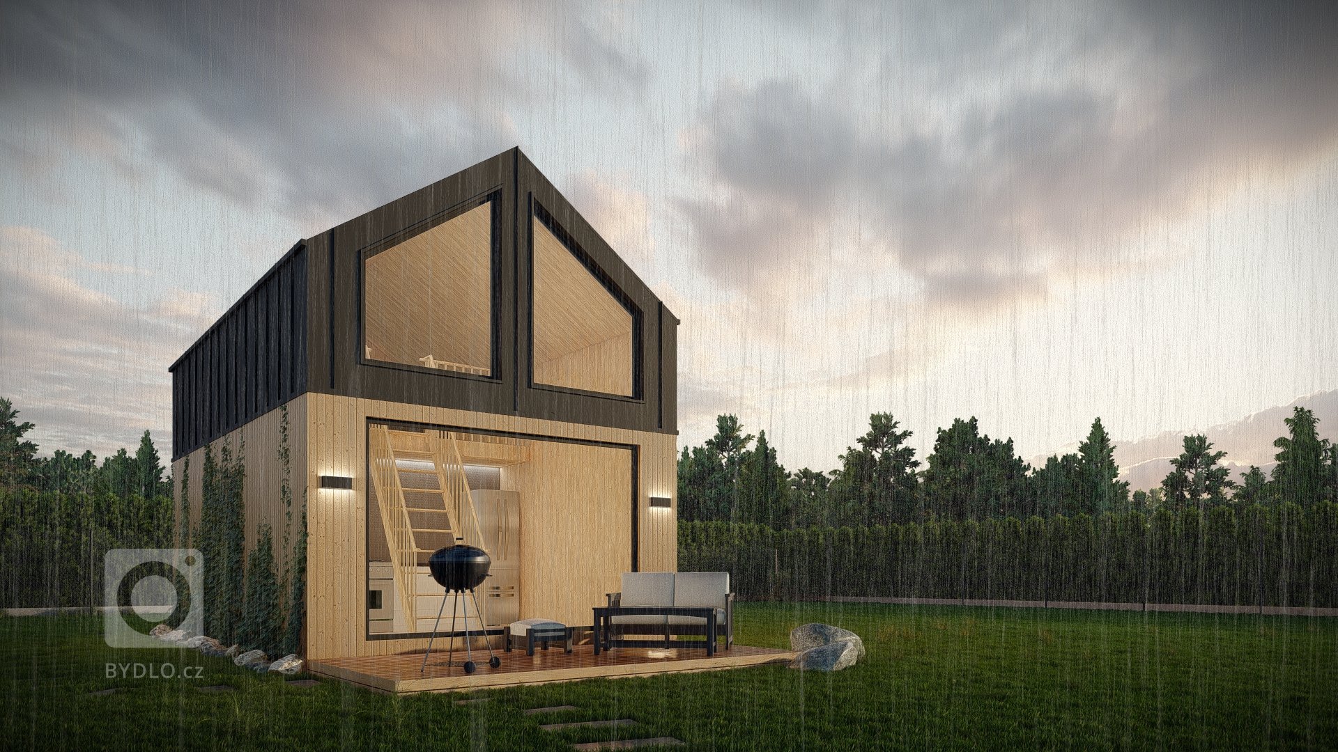 Vizualizace exteriéru malého tinyhousu pro klienta. Nechte si také zpracovat vizualizaci od nás se všímvšudy. Ke všem projektům přistupujeme individuálně.
