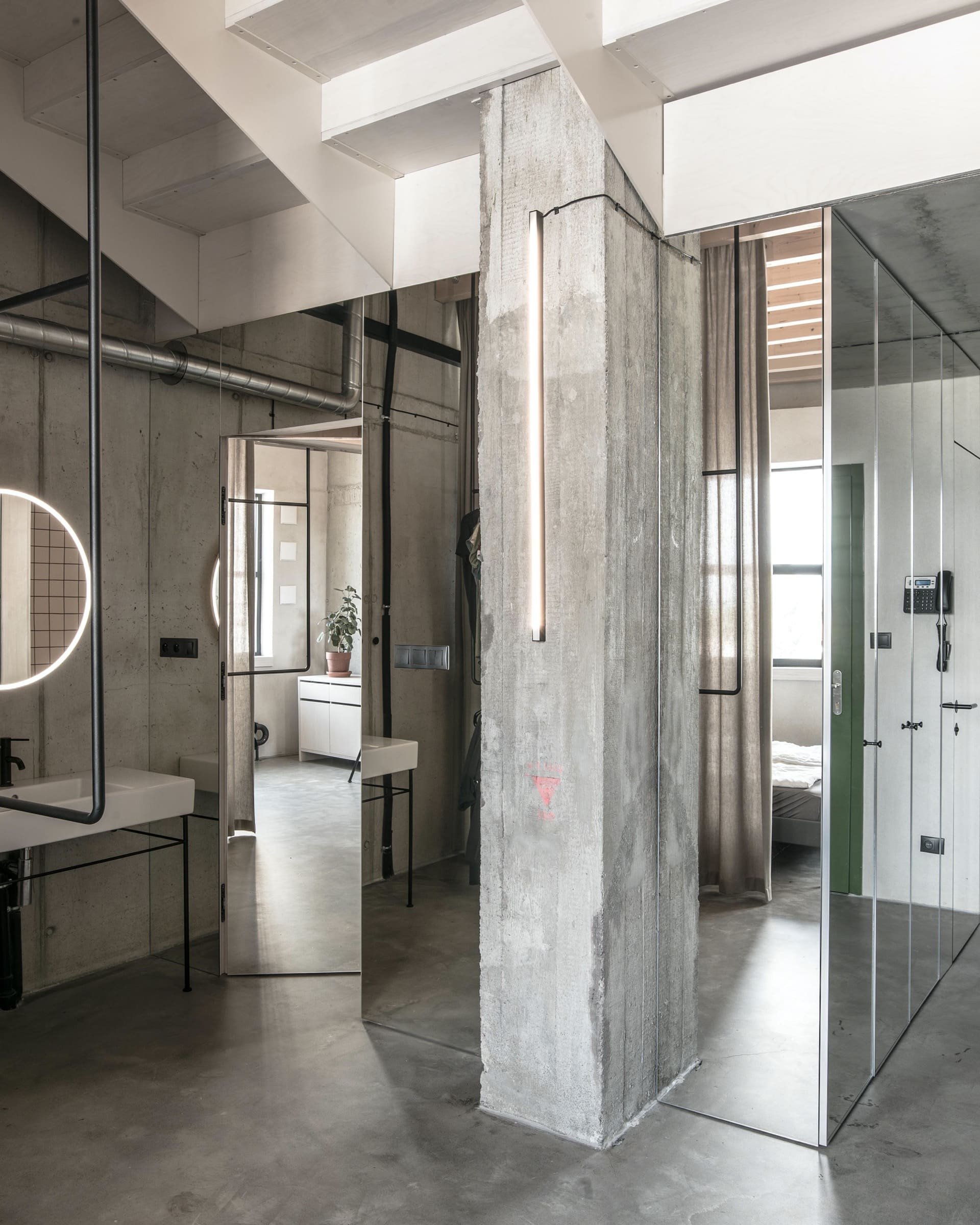 Loft v obnovené Mlynici