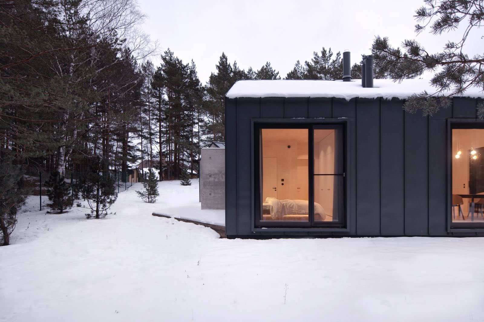 Dům propojený lesem