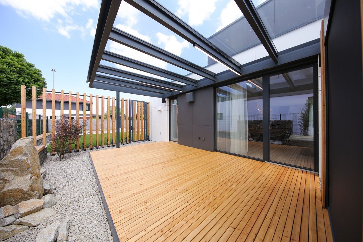 Nízkoenergetická dřevostavba u golfového hřiště