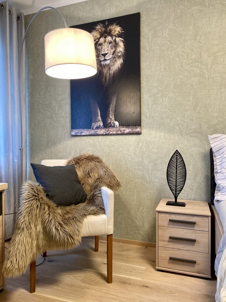 &bdquo;Největším vtipem této ložnice , kterou jsem navrhovala pro výherce spotřebitelské soutěže ASKO&nbsp;je, jak
se dá snadno ze standardního nábytku získat…