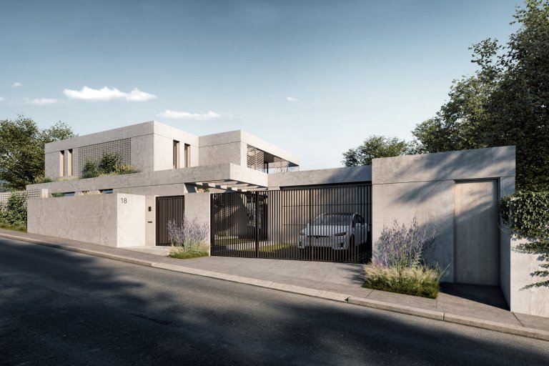 Architektonický návrh rodinného domu v Černošicích

Výsledkem je moderní minimalistická vila z pohledového betonu teplé šedé barvy. Snahou bylo vytvořit na…