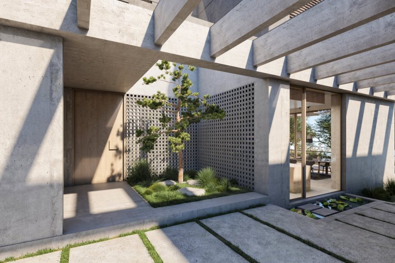 Architektonický návrh rodinného domu v Černošicích

Výsledkem je moderní minimalistická vila z pohledového betonu teplé šedé barvy. Snahou bylo vytvořit na…