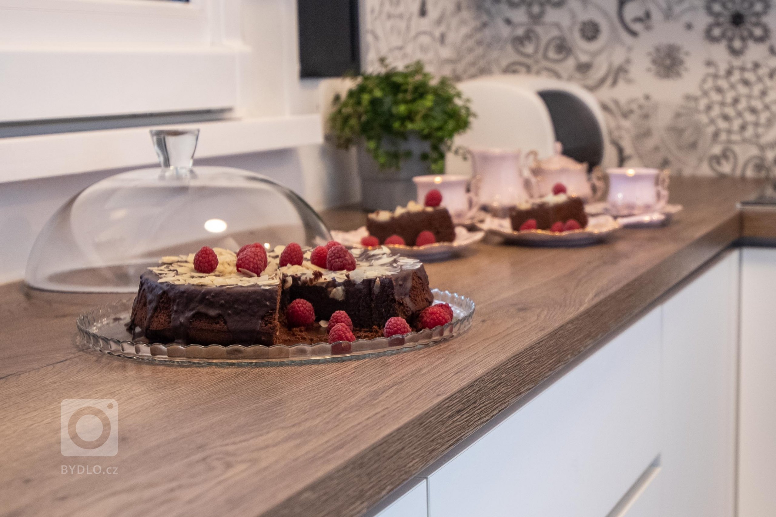 Absence potřebné pracovny byla důvodem nové dispozice kuchyňské linky. Bývalou kuchyň s&nbsp;jídelnou jsem rozdělila na dvě místnosti. Jedna se stala novou…