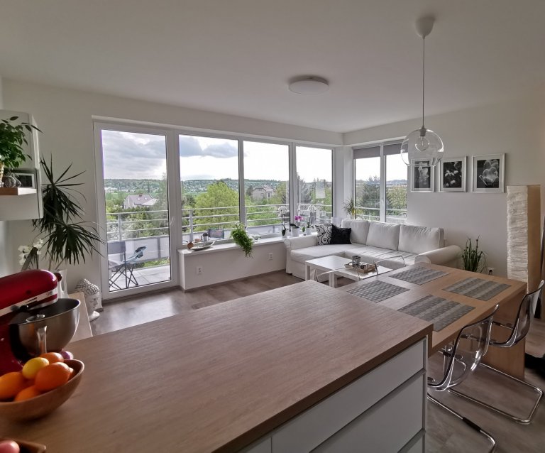 Realizace multifunkčního obývacího pokoje, v bytě 2+kk proběhla přesně podle plánu. Byl splněn požadavek na spoustu úložného prostoru, pohodlné občasné spaní ,…