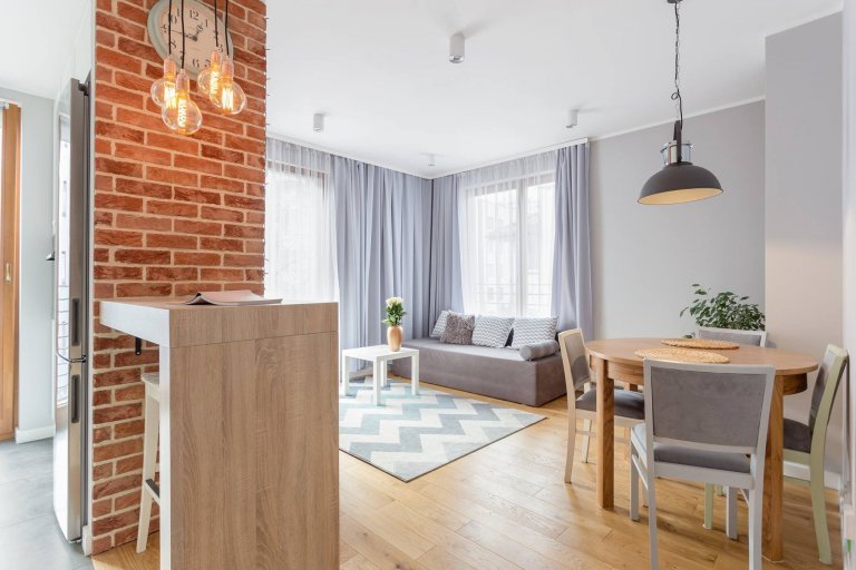 Byt v pastelových barvách