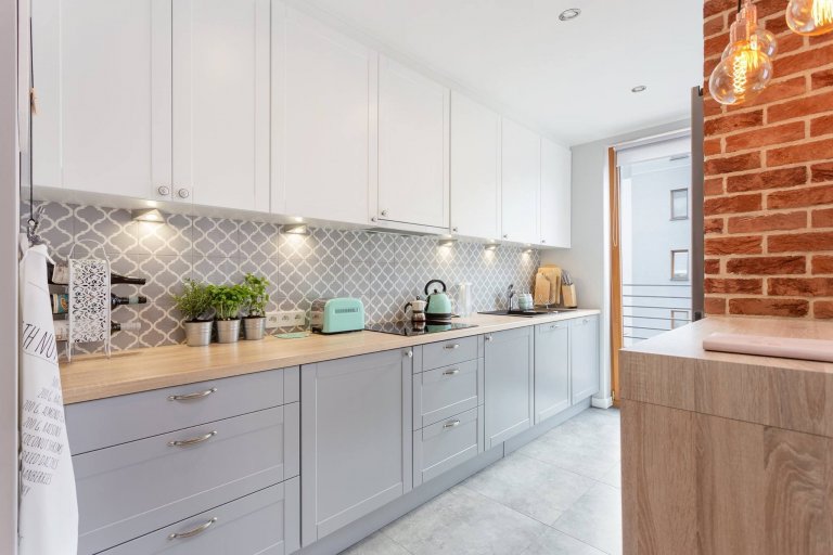 Byt v pastelových barvách