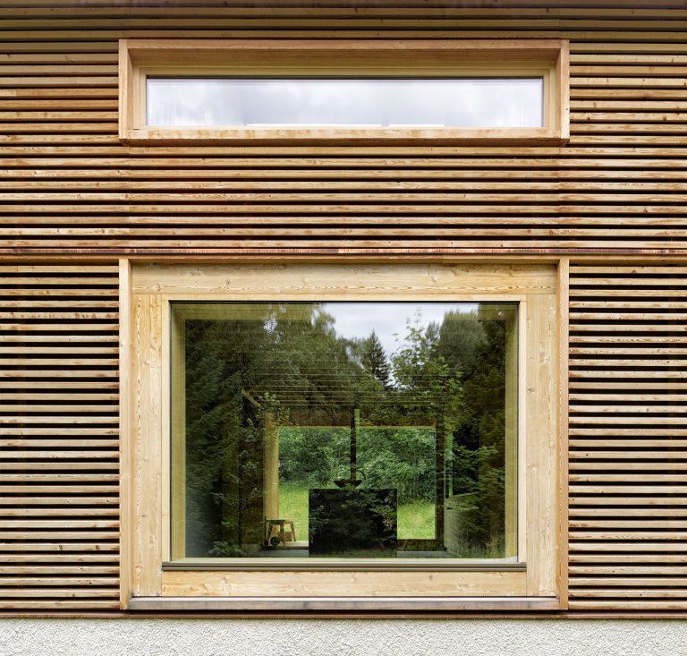 Dřevěný dům v Rakouských horách