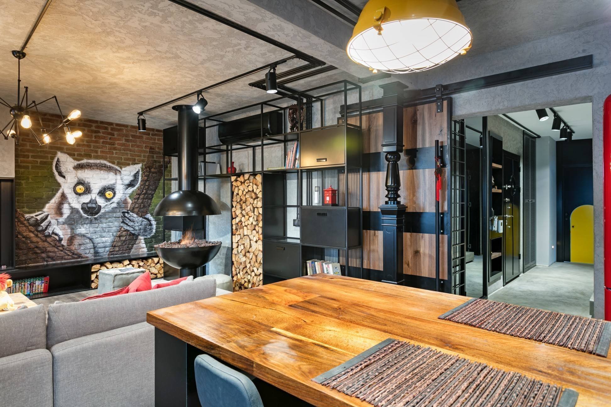 Industriální loft pro chlapa