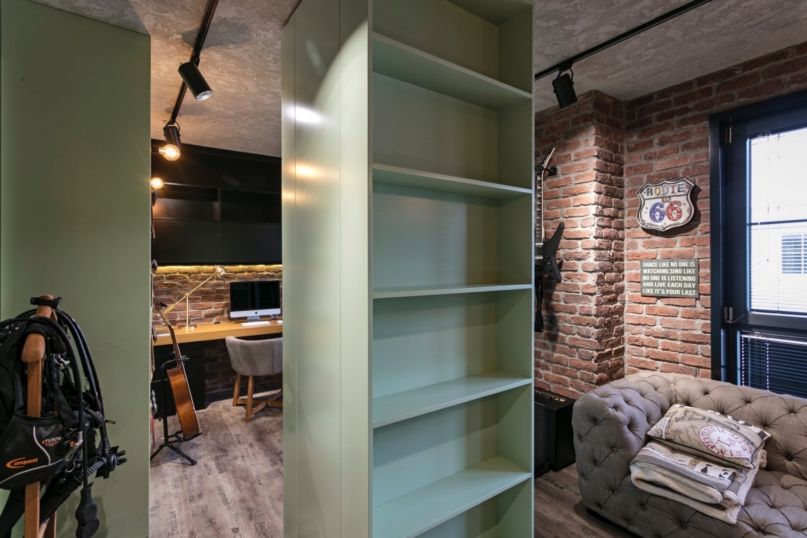 Industriální loft pro chlapa