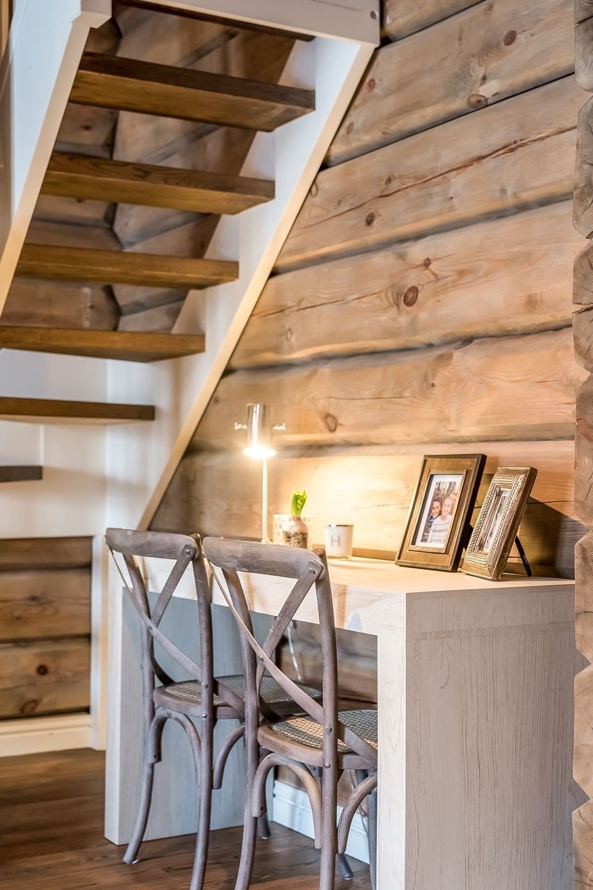 Norská chata s výhledem na lesy