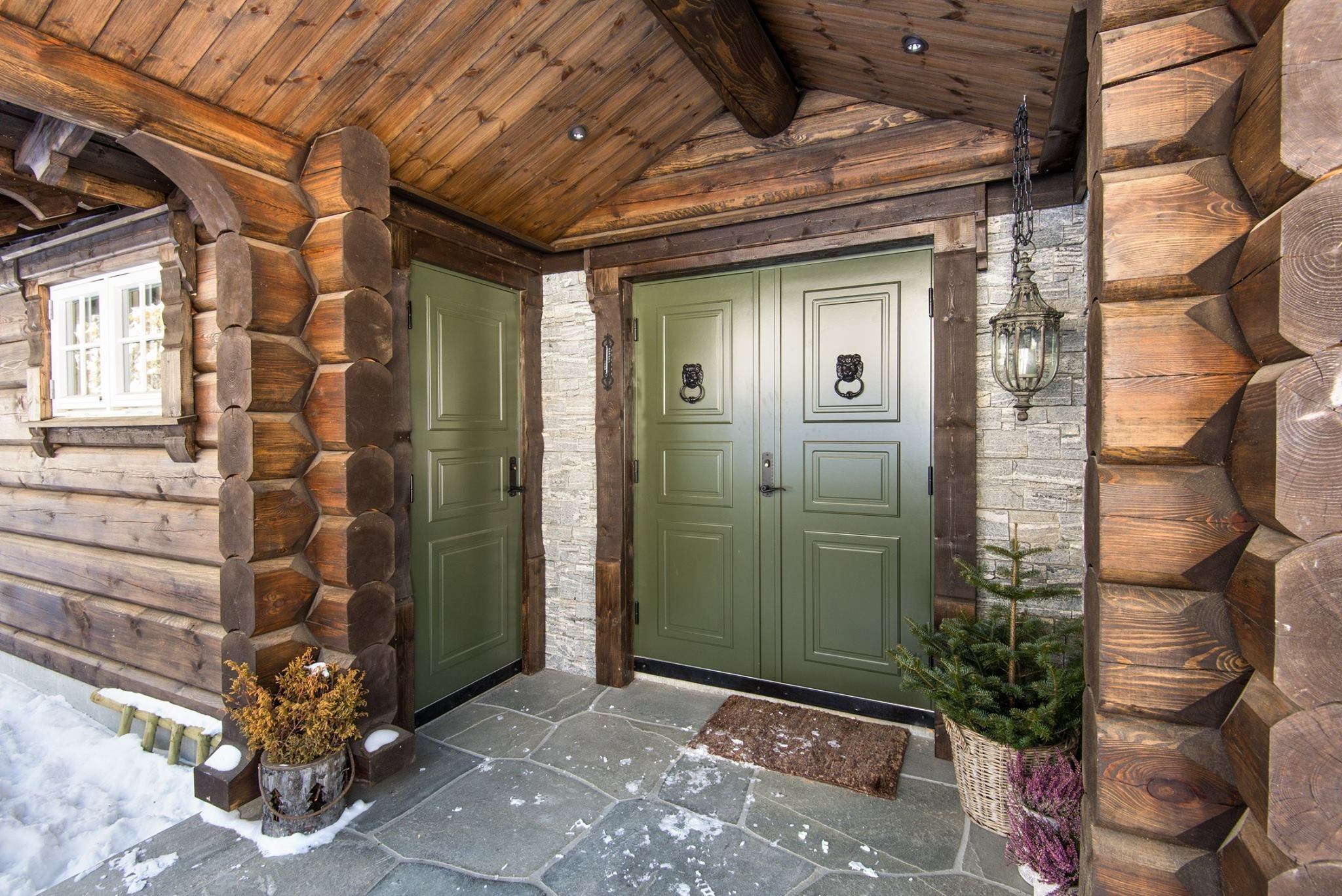 Norský srub v horách