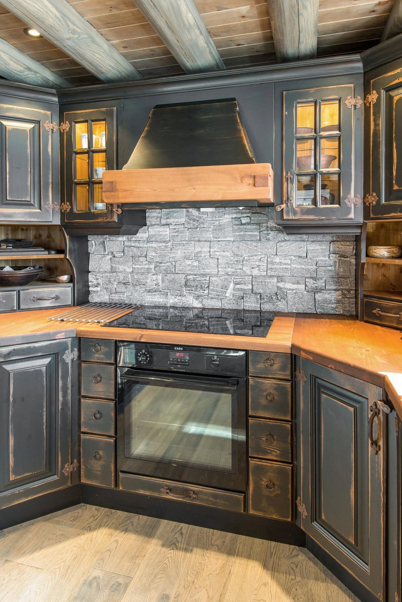 Norský srub v horách