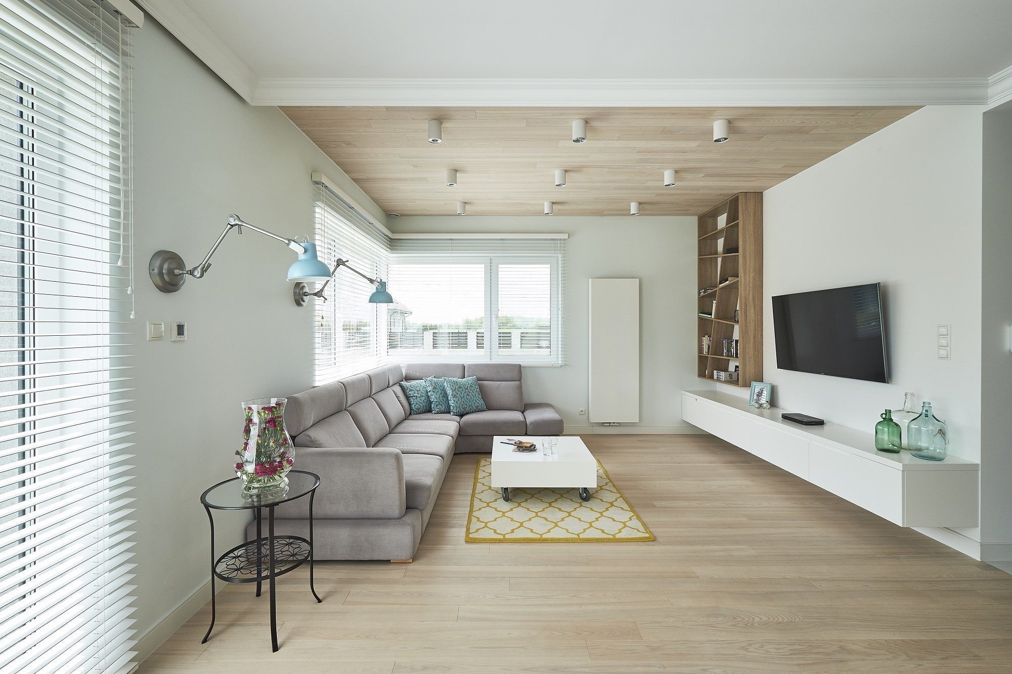 Stylové bydlení s tyrkysovou