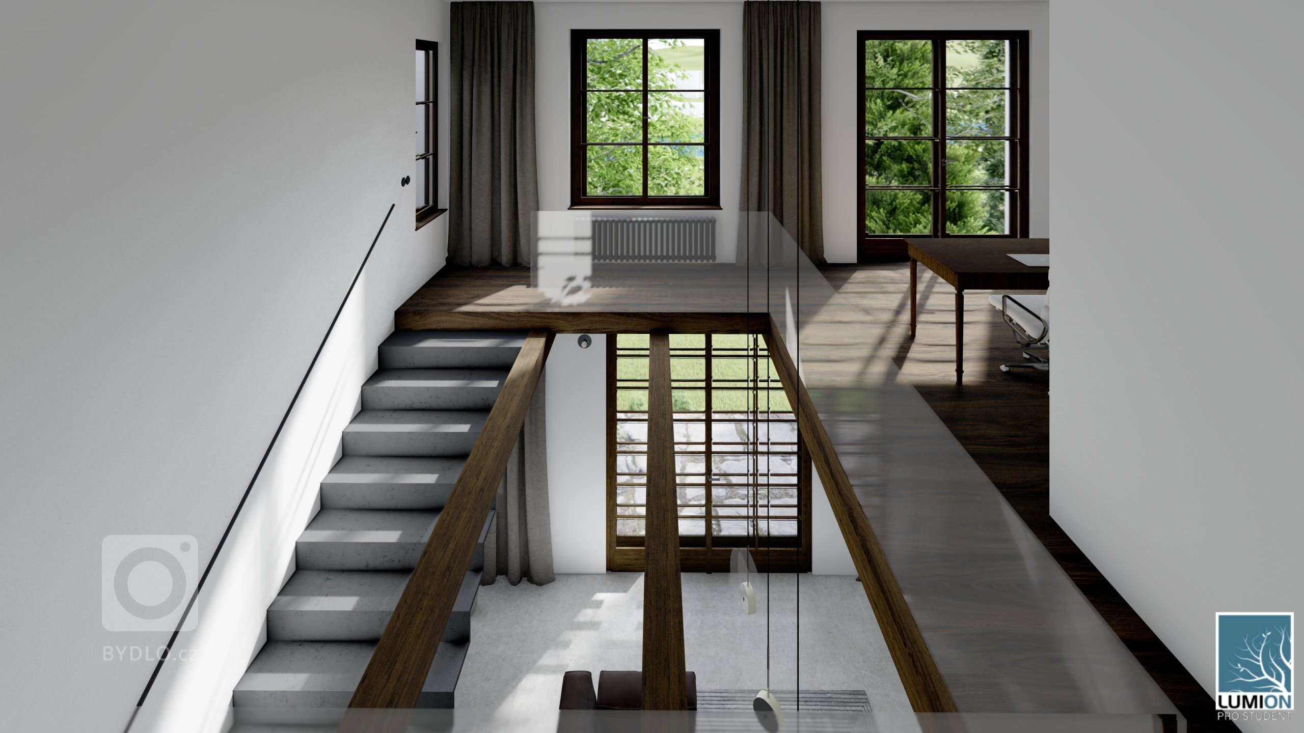 Koncept interiéru rekreační chaty v Černých Budech v Sázavě je založený na kontrastech a kvalitních materiálech. Světlé omítky jsou doplněny tmavou dřevěnou…