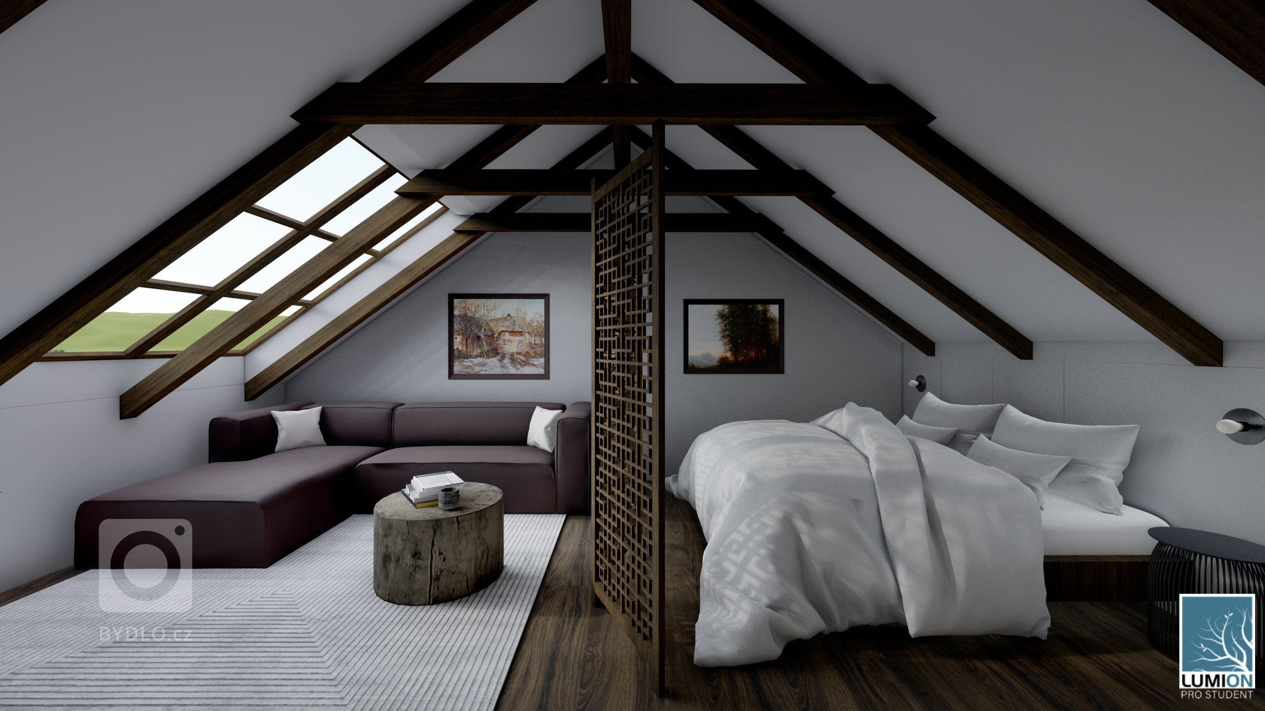 Koncept interiéru rekreační chaty v Černých Budech v Sázavě je založený na kontrastech a kvalitních materiálech. Světlé omítky jsou doplněny tmavou dřevěnou…