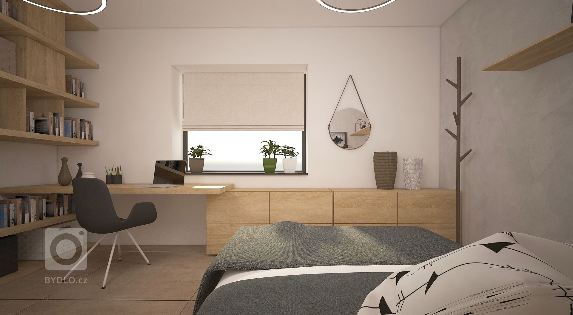 Nahlédněte s námi do vizualizace&nbsp;bytu pro mladý pár. Elegantní interiér vás zaujme nejen pletou světlých tónů a přírodních materiálů.
