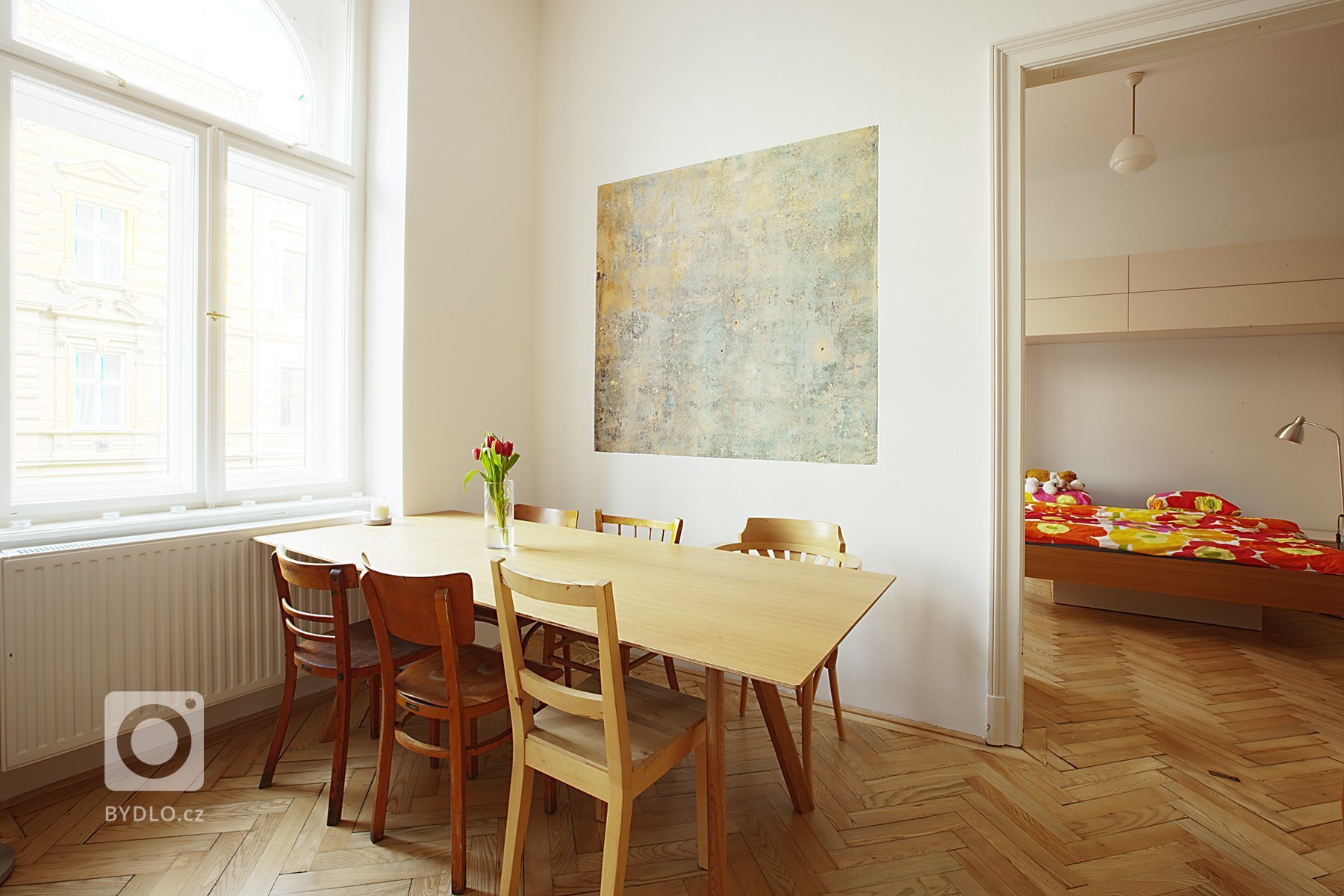 Rekonstrukce bytu v historickém domě z 19. století.
