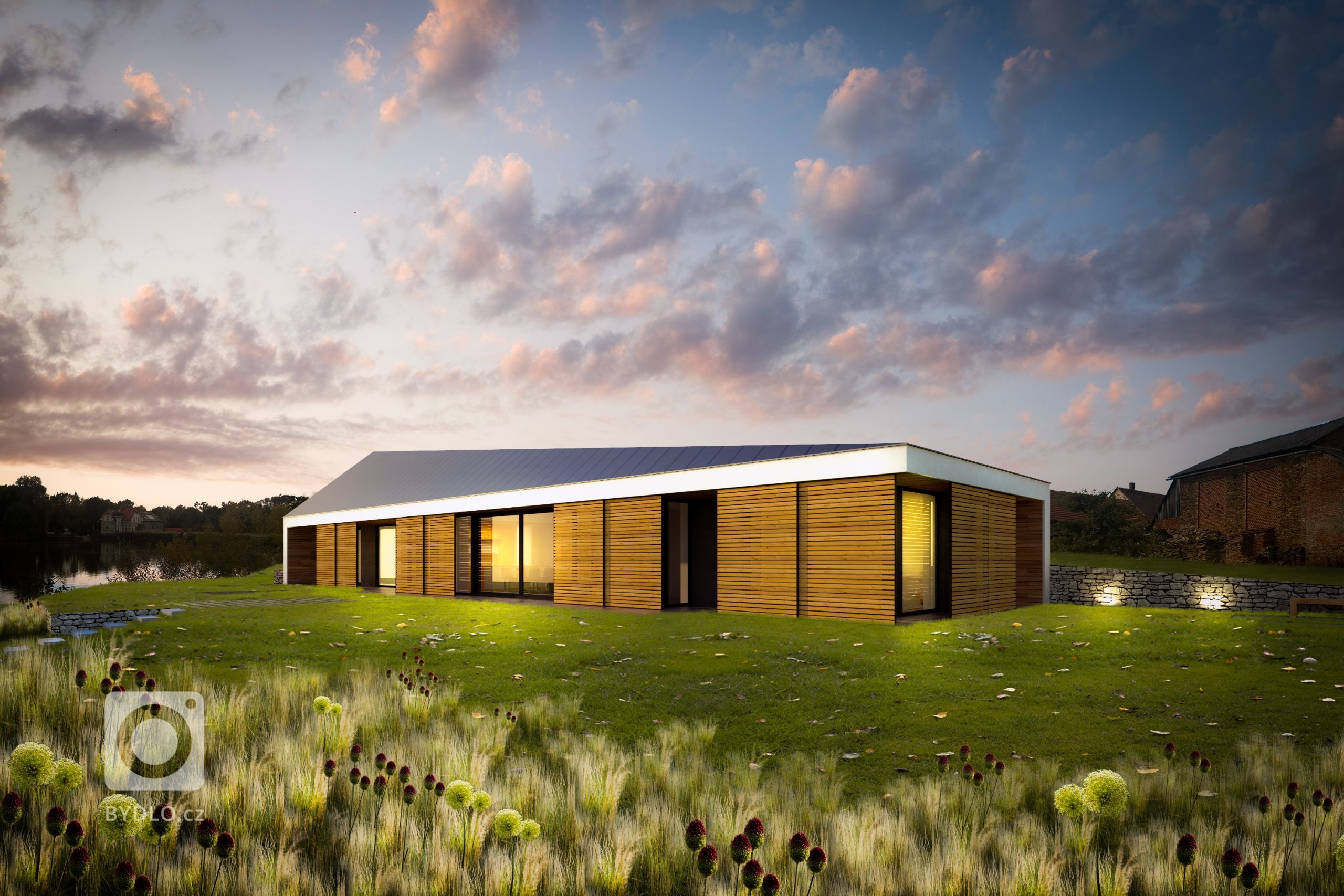 Zadáním bylo vytvořit návrh takového domu, jež by těžil z výhodné situace (jižní svah), nabízel adekvátní propojení s exteriérem a dokázal akcentovat či využít…