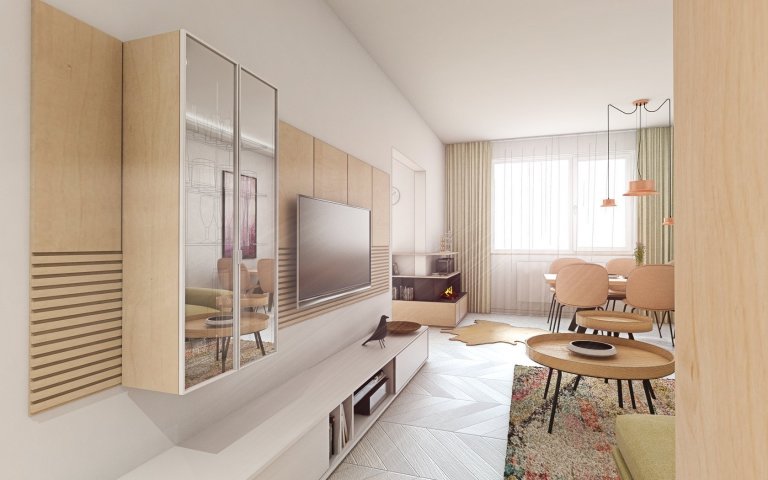 Z obyčajného panelákového bytu sa podarilo vytvoriť zaujímavý koncept interiéru. Trochu&nbsp;romantický&nbsp;a zároveň&nbsp;so štipkou španielskeho…