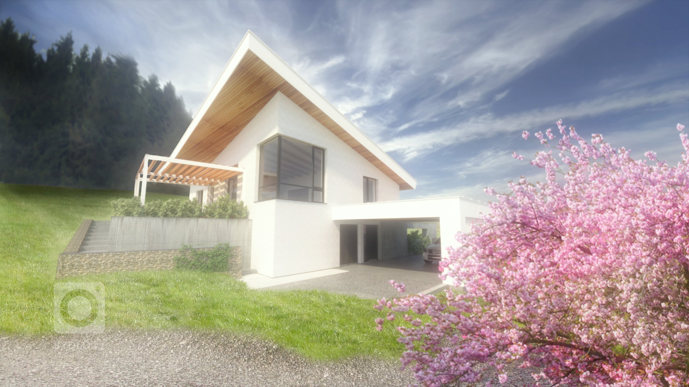 Náš ďalší návrh &acute;&acute;T - house&acute;&acute; Vás opäť presvedčí o tom, že svah môže mať okrem výhľadu mnoho iných výhod. Stačí zvoliť správny tvar a..…