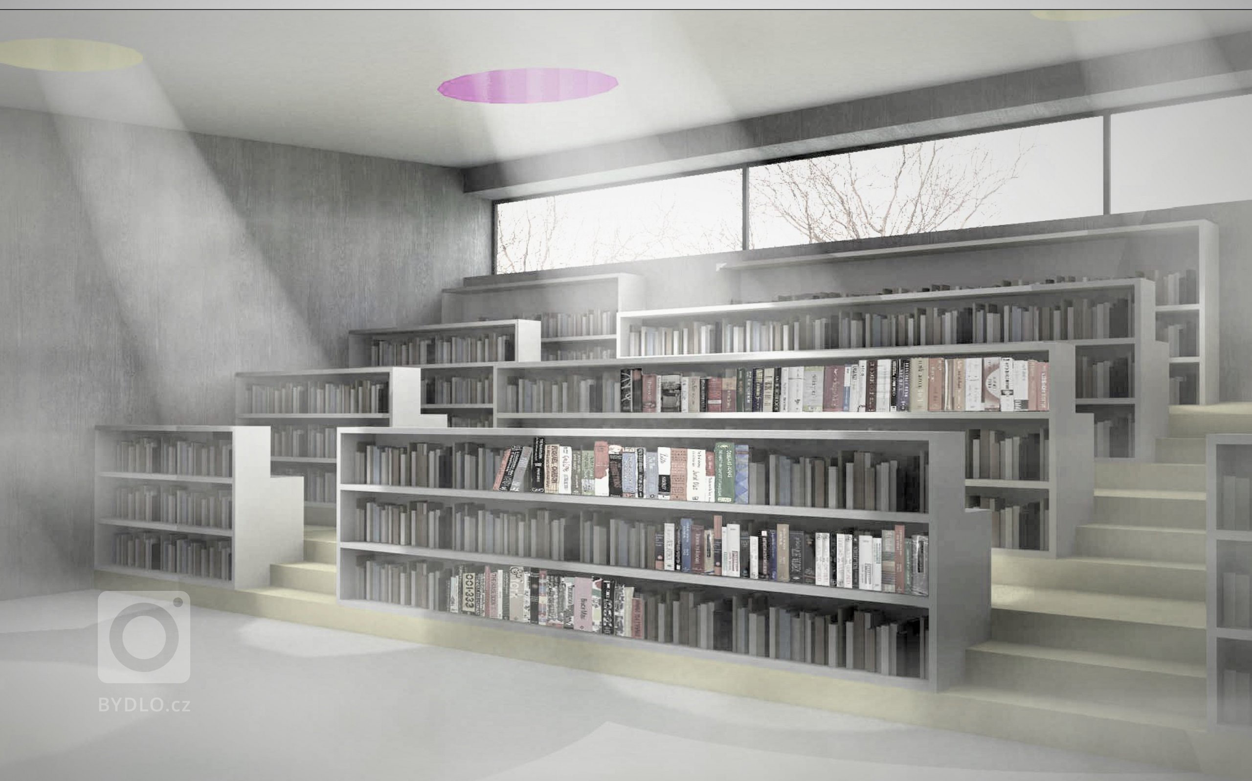 Studie novostavby Základní školy na Praze 4 - Modřany. Vytvoření příjemného prostoru s propojením s exteriérem.
