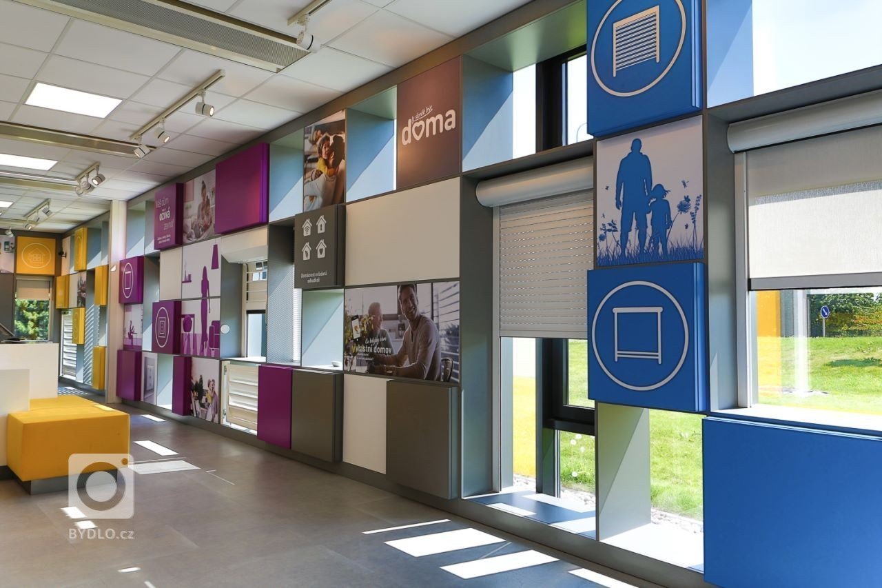 Interiér nového showroomu firmy Somfy.
