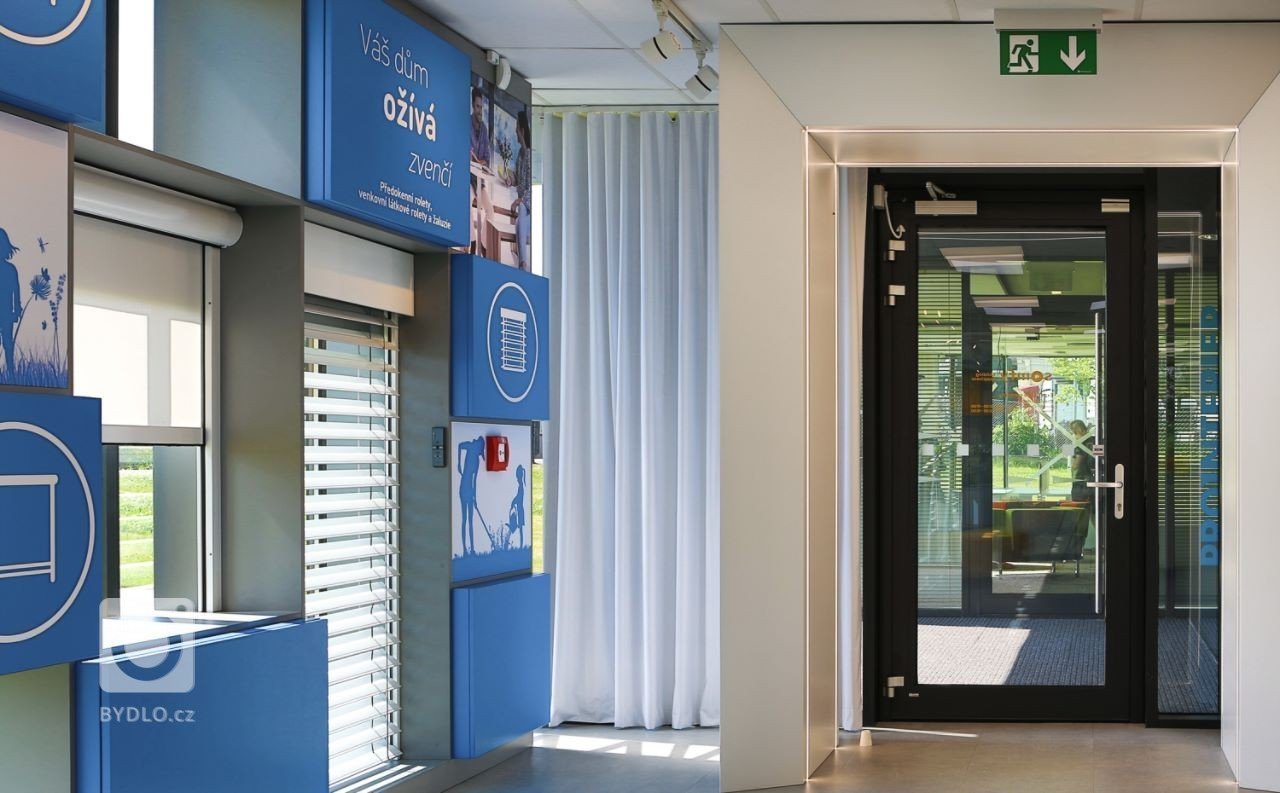 Interiér nového showroomu firmy Somfy.
