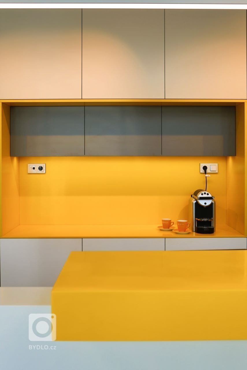 Interiér nového showroomu firmy Somfy.
