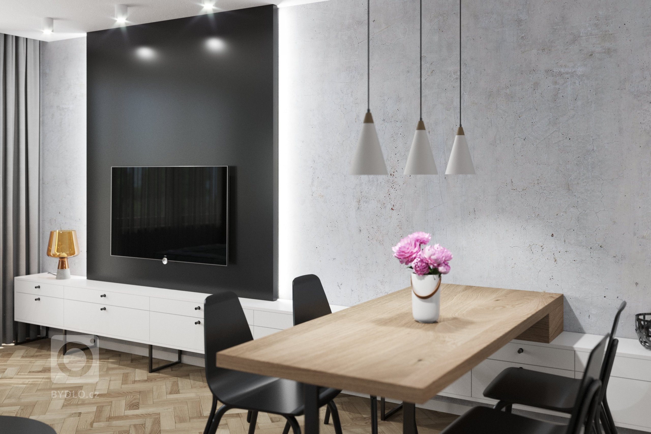 Jedná se o funkční a&nbsp;moderní interiér v minimalistickém stylu, který splňuje požadavky současného bydlení. Byt&nbsp;v panelovém domě projde kompletní…