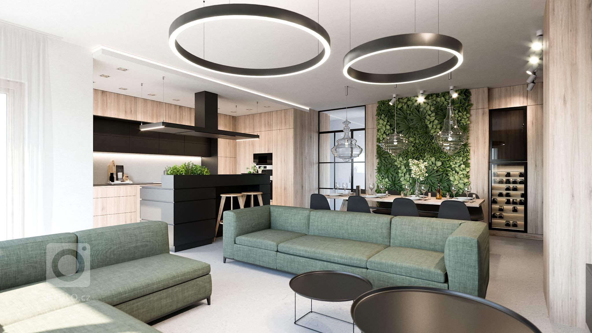 Návrh interiéru v developerském projektu Modřanka
