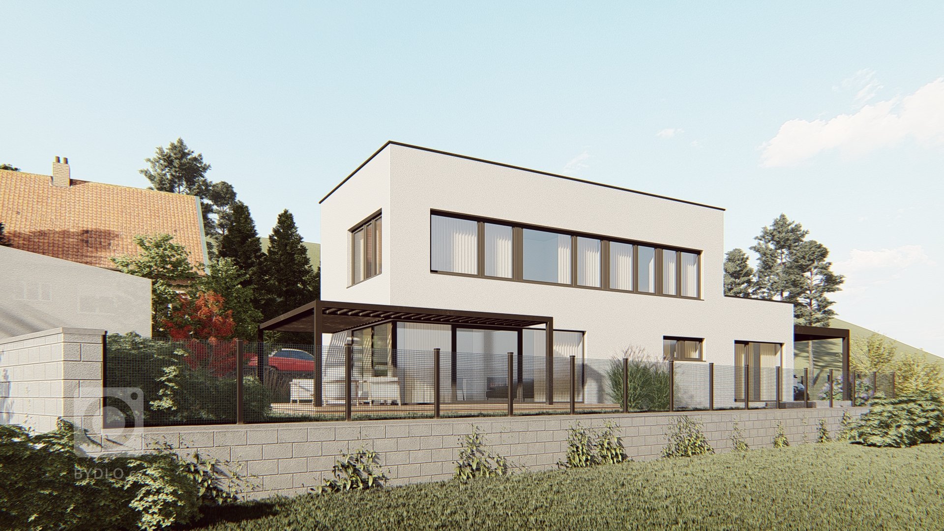 Jedná se o novostavbu rodinného domu v Praze. Dům je umístěn na malém, úzkém pozemku.

Novostavba je řešena jako pasivní. Je navržena v neutrálních odstínech a…