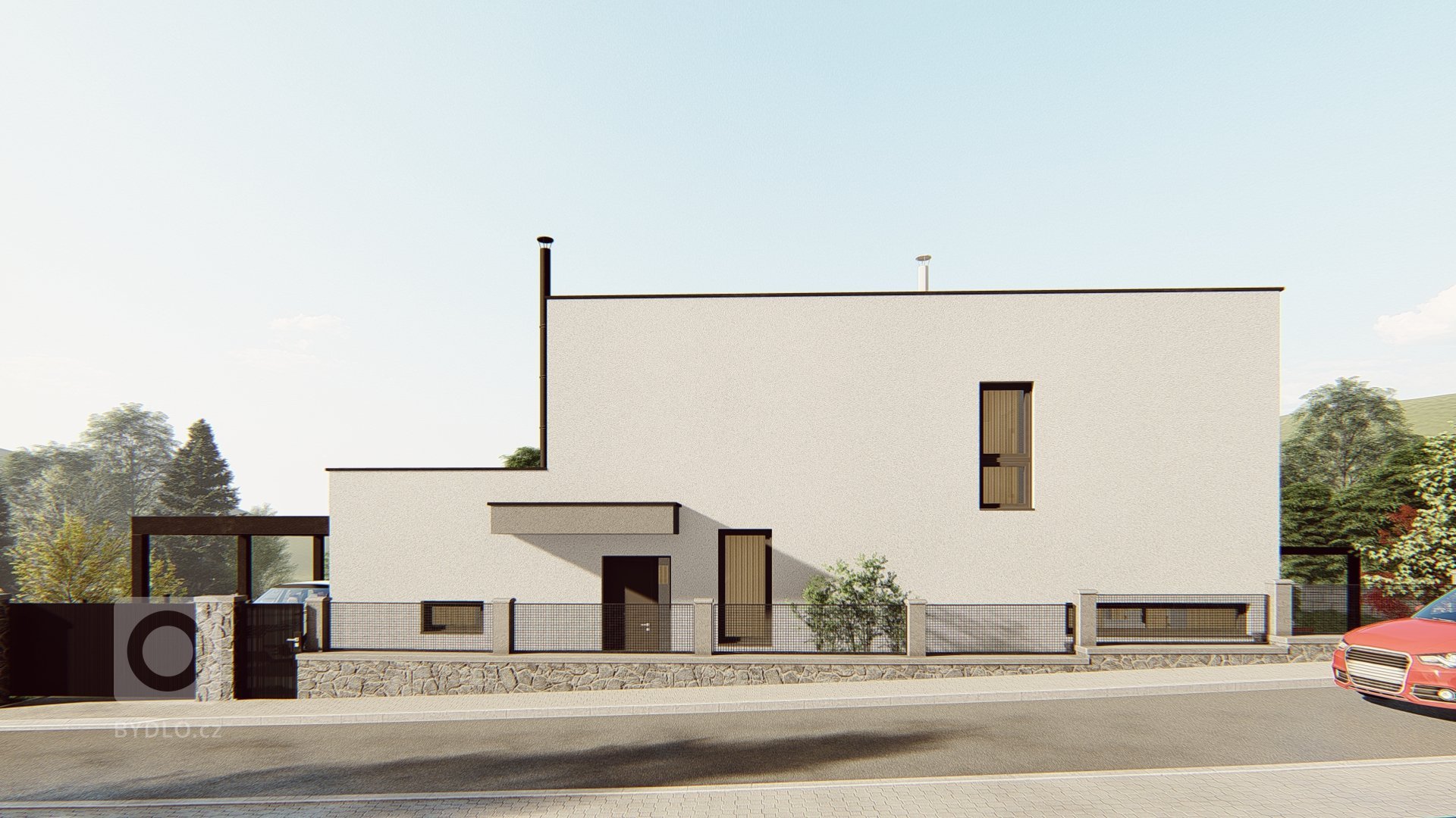 Jedná se o novostavbu rodinného domu v Praze. Dům je umístěn na malém, úzkém pozemku.

Novostavba je řešena jako pasivní. Je navržena v neutrálních odstínech a…