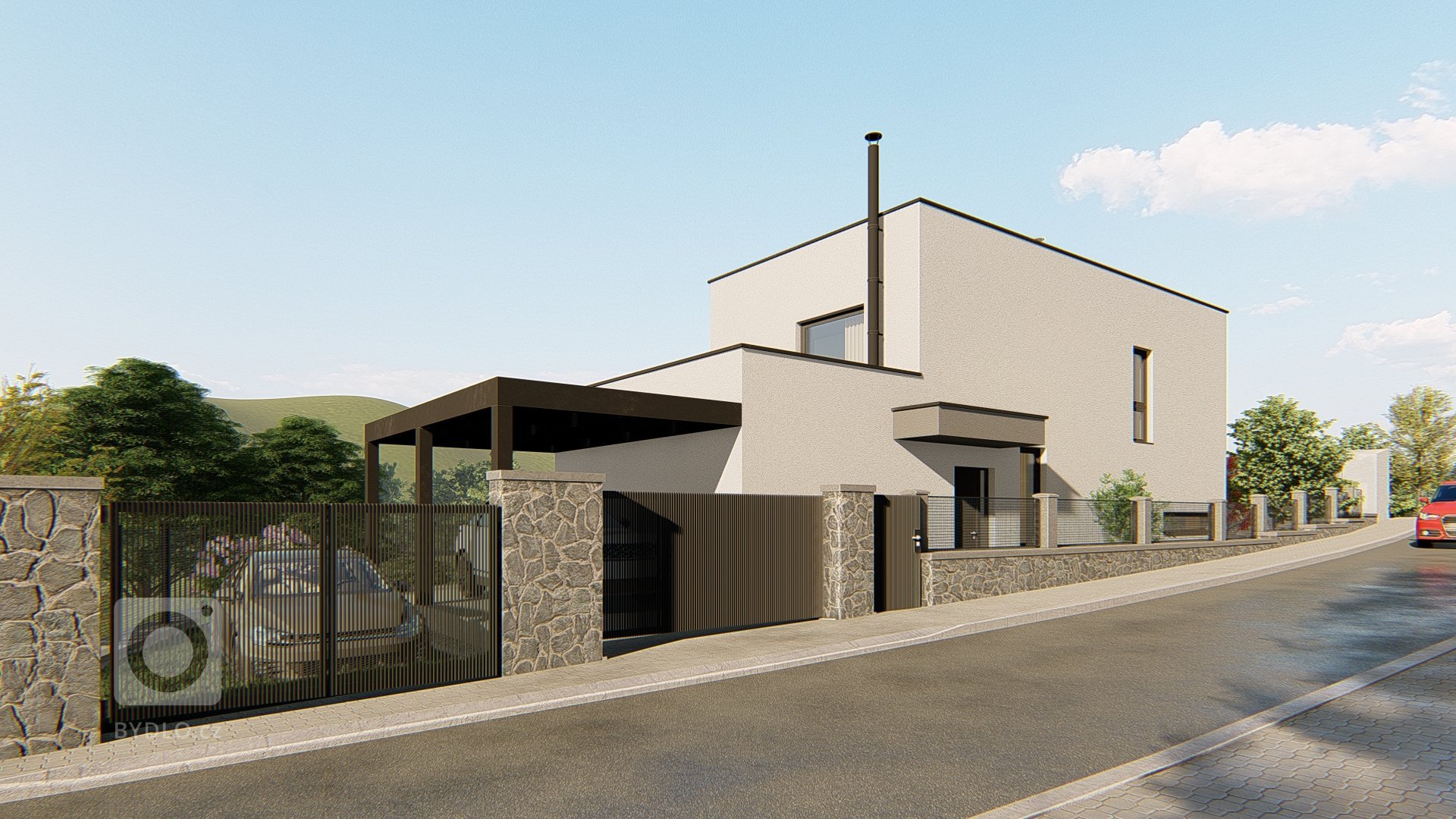 Jedná se o novostavbu rodinného domu v Praze. Dům je umístěn na malém, úzkém pozemku.

Novostavba je řešena jako pasivní. Je navržena v neutrálních odstínech a…