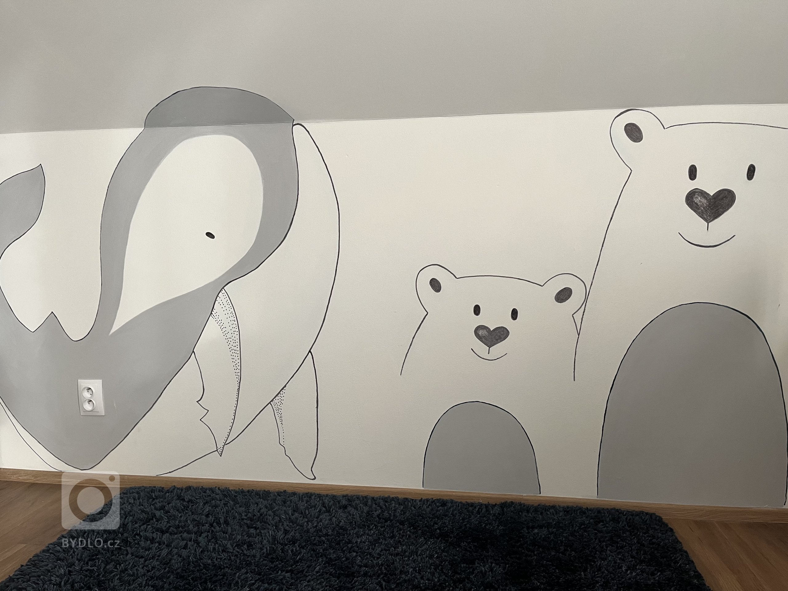 autorská kresba na stěnu by Andy