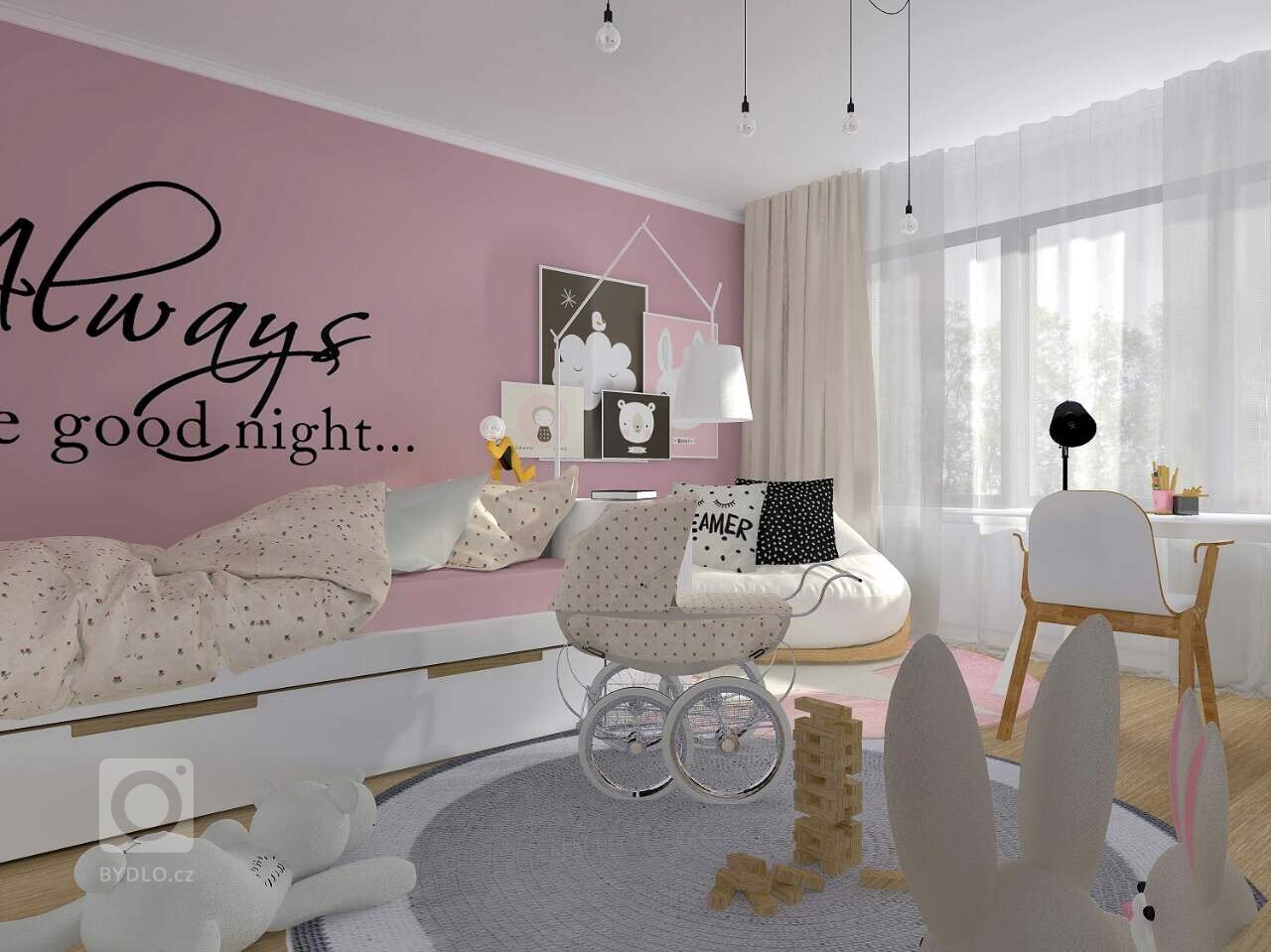 Snad každá malá princezna miluje růžovou, puntíky, proužky veselý a hravý svět, kde bude mít své místo pro panenky, poníky a všechna ta plyšová zvířátka, ale…