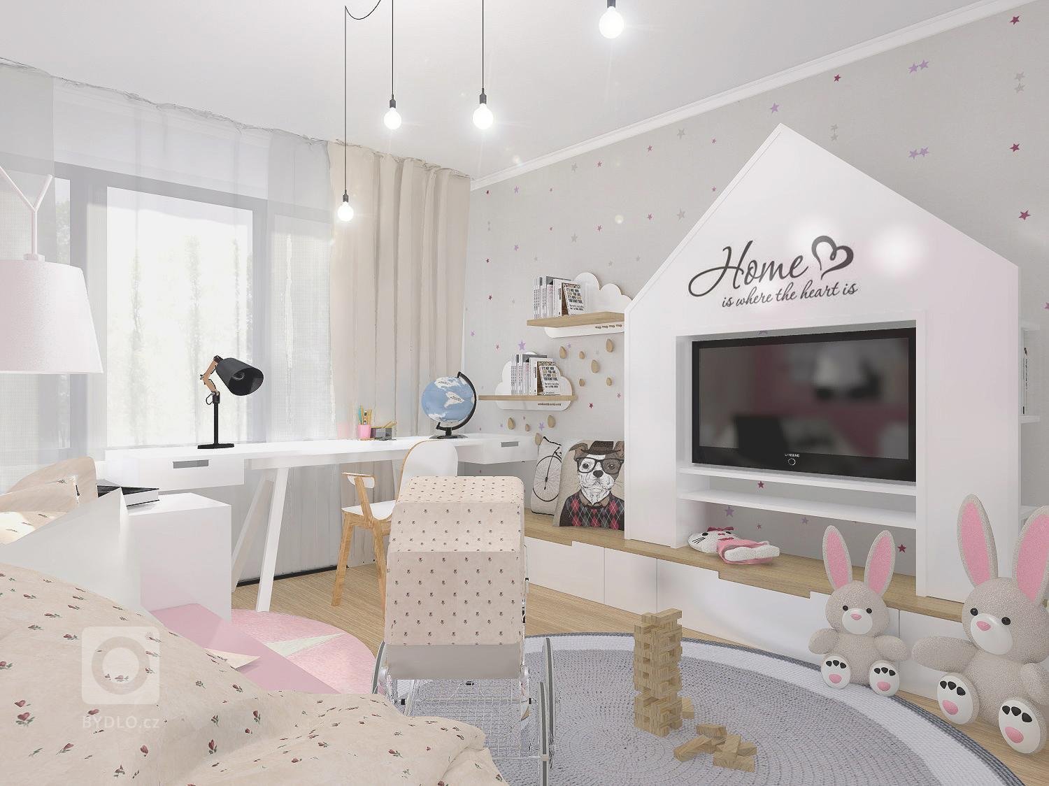 Snad každá malá princezna miluje růžovou, puntíky, proužky veselý a hravý svět, kde bude mít své místo pro panenky, poníky a všechna ta plyšová zvířátka, ale…