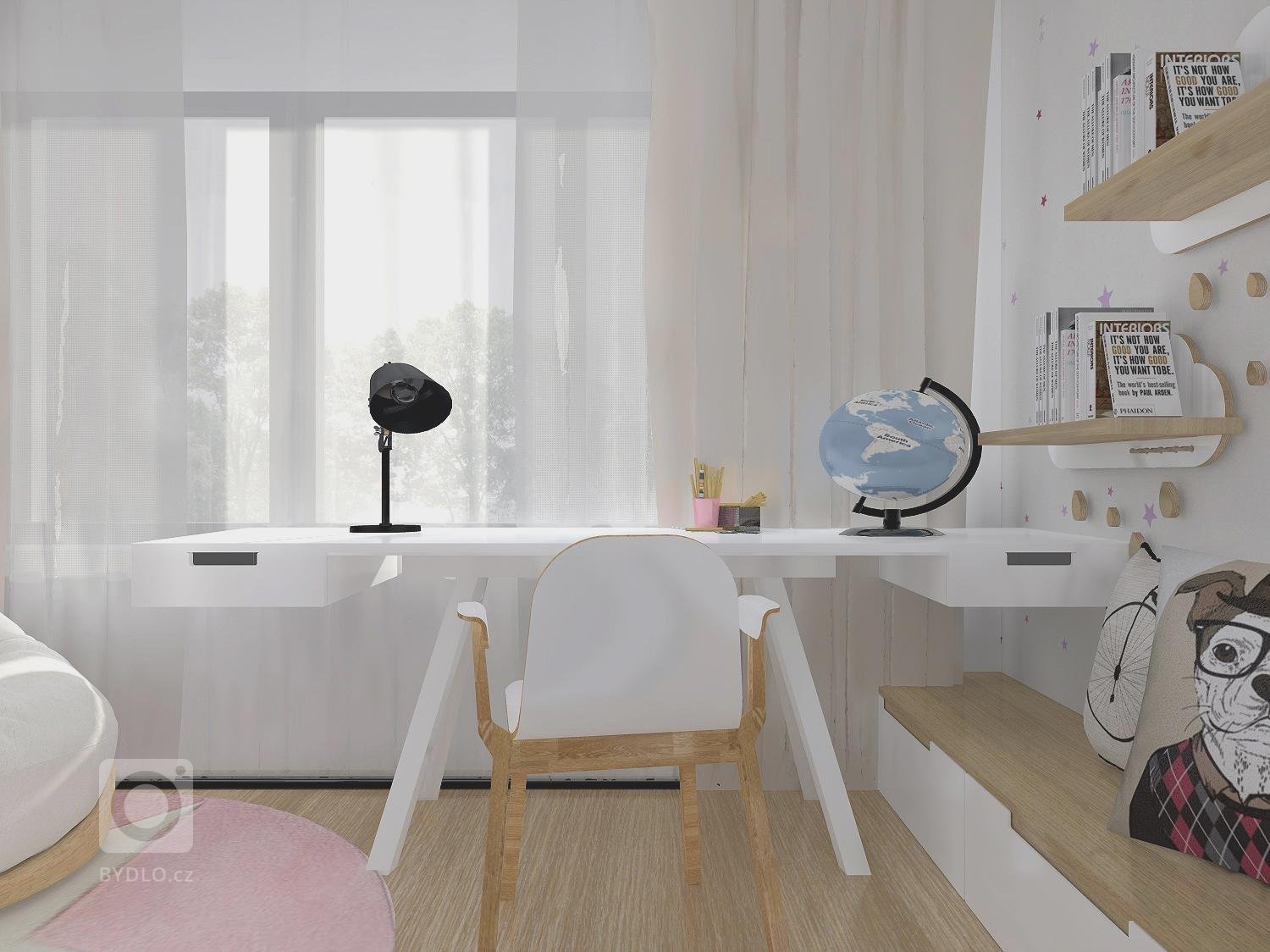 Snad každá malá princezna miluje růžovou, puntíky, proužky veselý a hravý svět, kde bude mít své místo pro panenky, poníky a všechna ta plyšová zvířátka, ale…