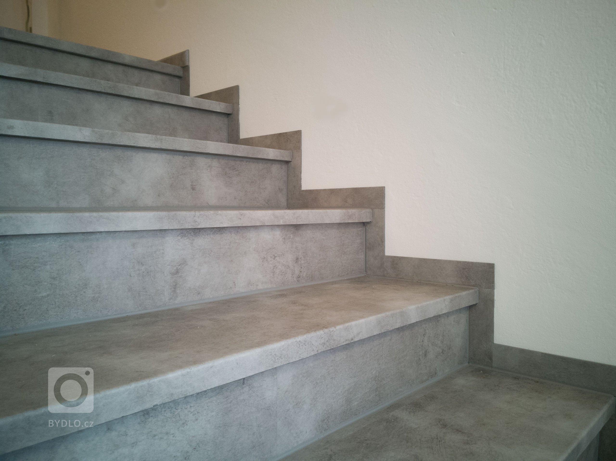 Finální stav schodiště po renovaci - detail