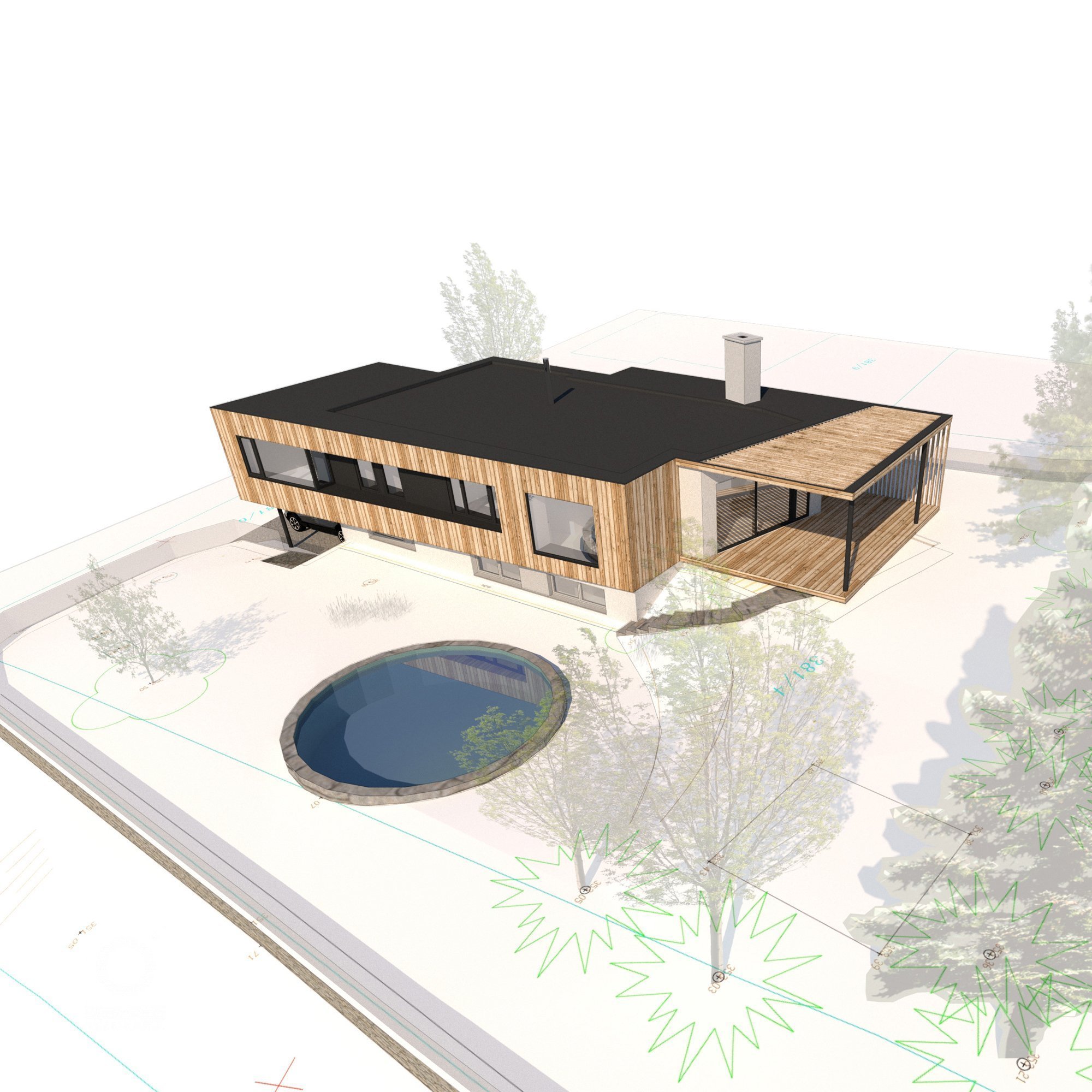 přístavba a rekonstrukce rodinného domu, Osík
spoluautor Radim Oblouk
studie (2019)
