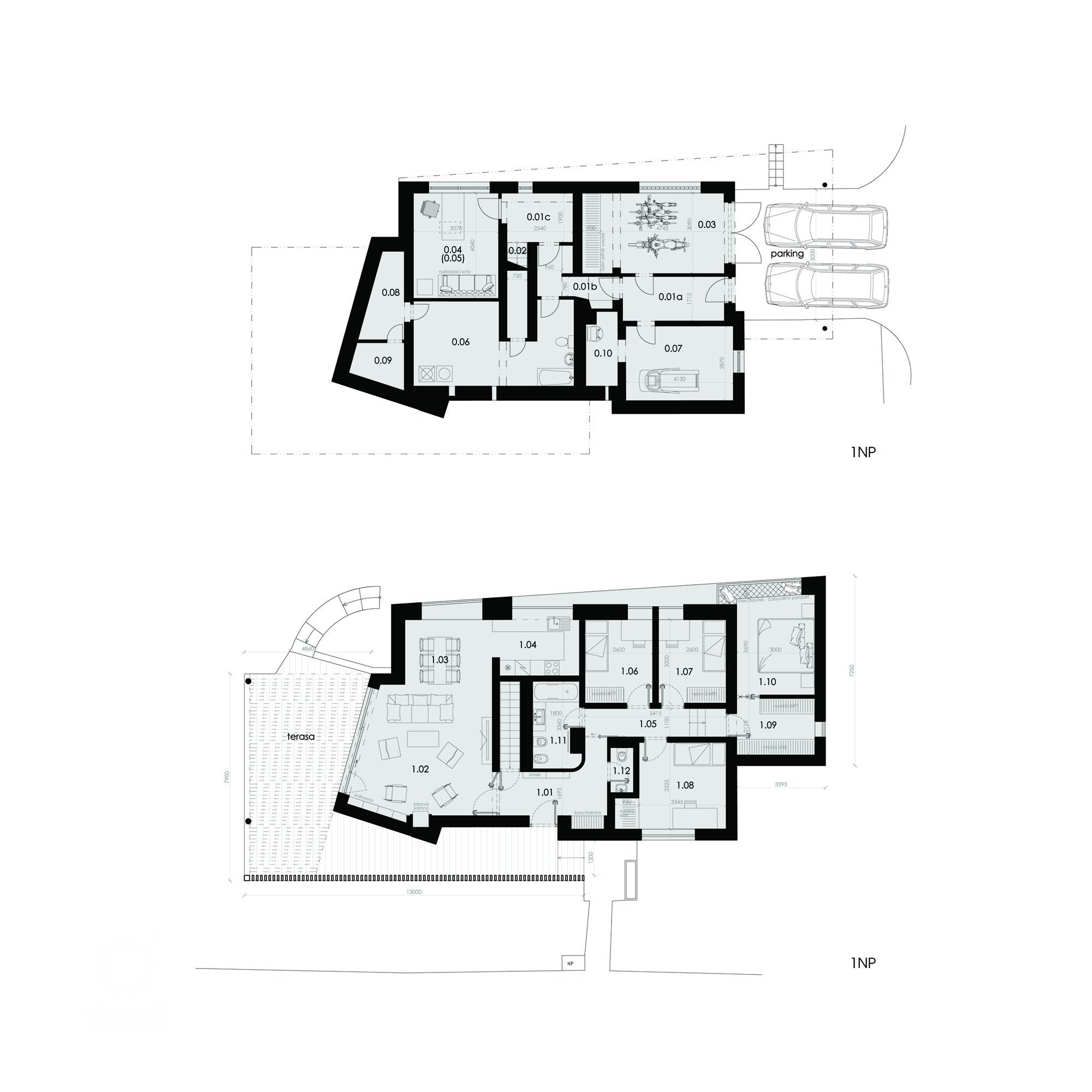 přístavba a rekonstrukce rodinného domu, Osík
spoluautor Radim Oblouk
studie (2019)
