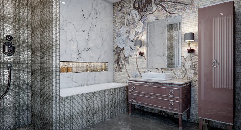 Jedna z variant návrhu iteriéru rodinného domu v Kamenicích.&nbsp;
