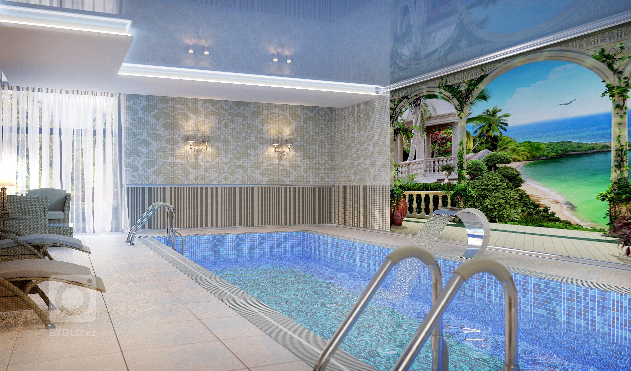 Privátní rezidence je řešená v klasickém stylu. Dřevěné obložení stěn &quot;boiserie&quot; přidává interiérům nádech luxusu, ale zároveň nepůsobí těžce díky…