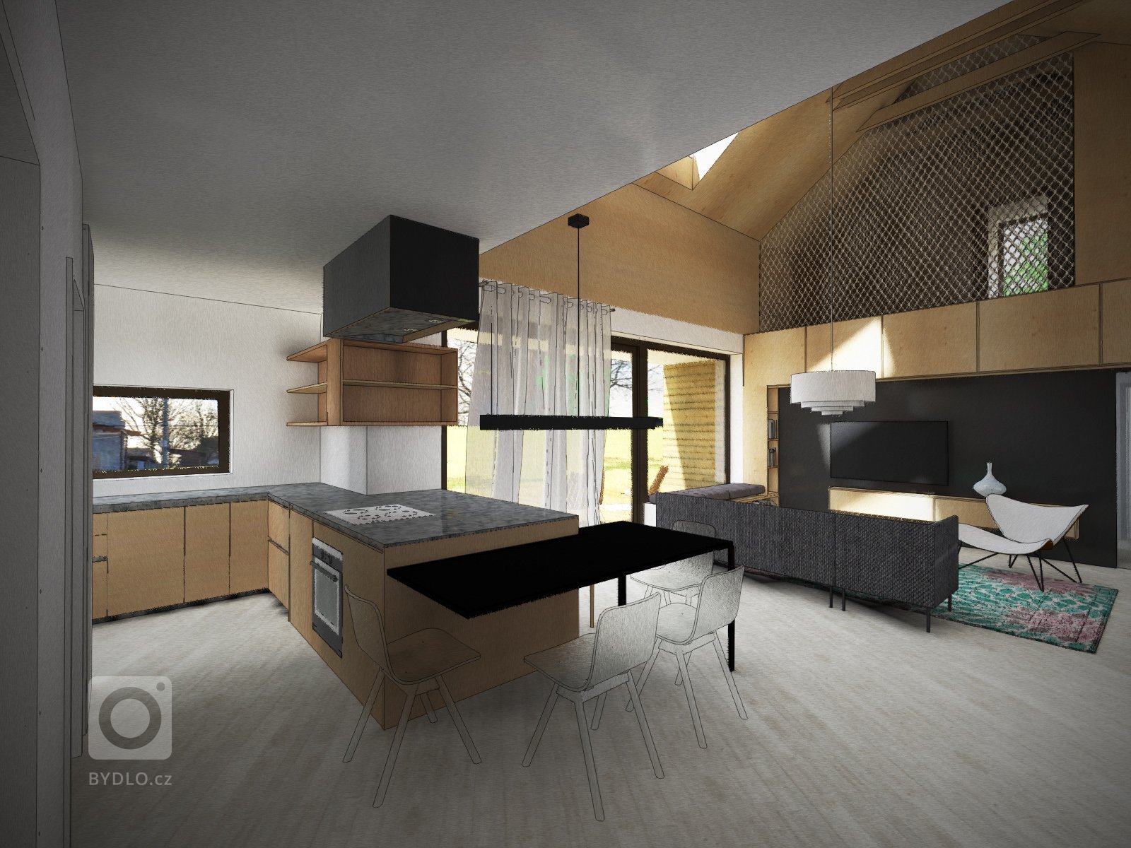 Kuchyně s jídelnou