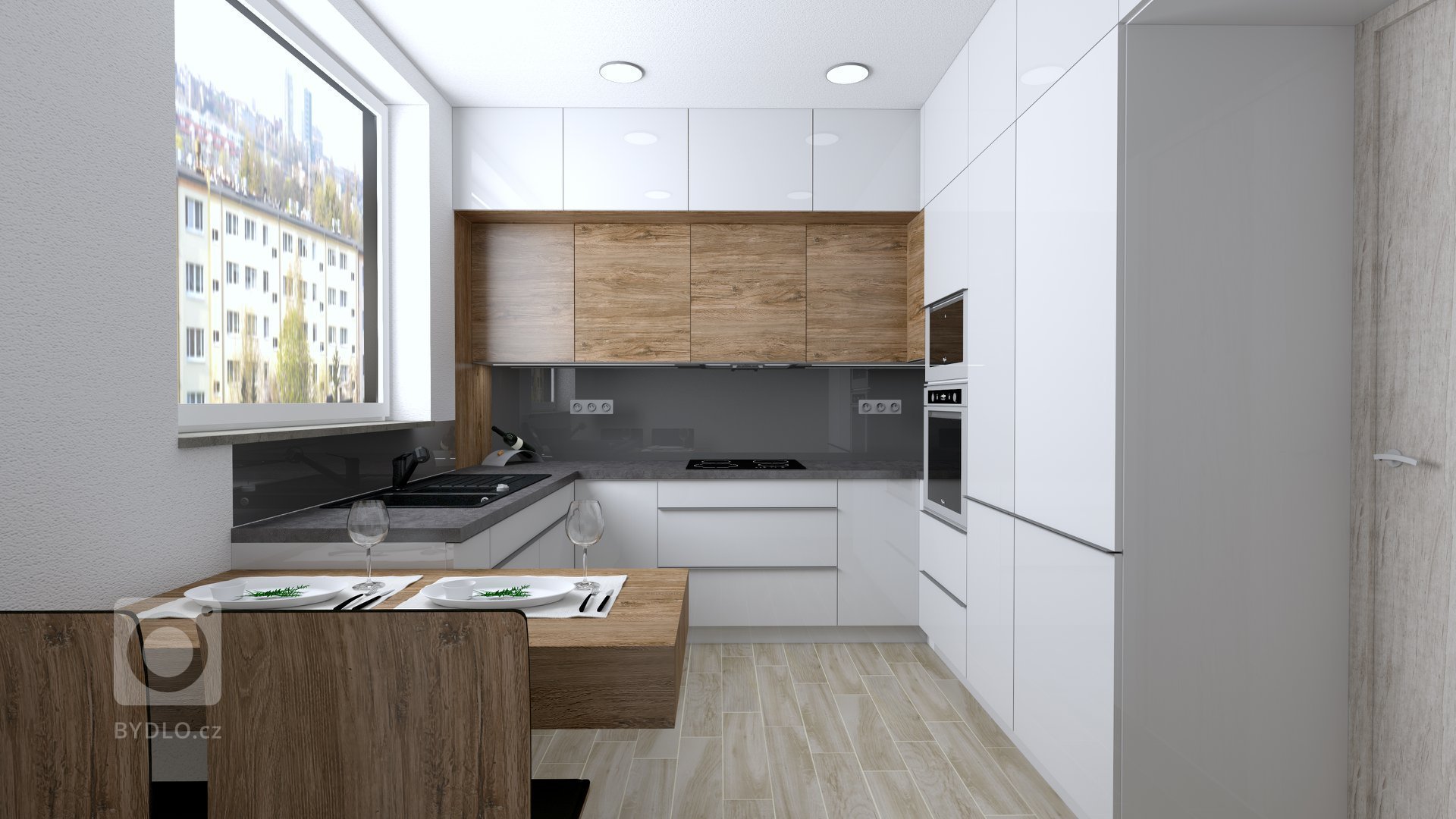 Pro našeho klienta jsme vytvořili vizualizaci moderní kuchyně. Následně bude probíhat samotná realizace. Tato barevná kombinace je dnes velmi oblíbená a působí…