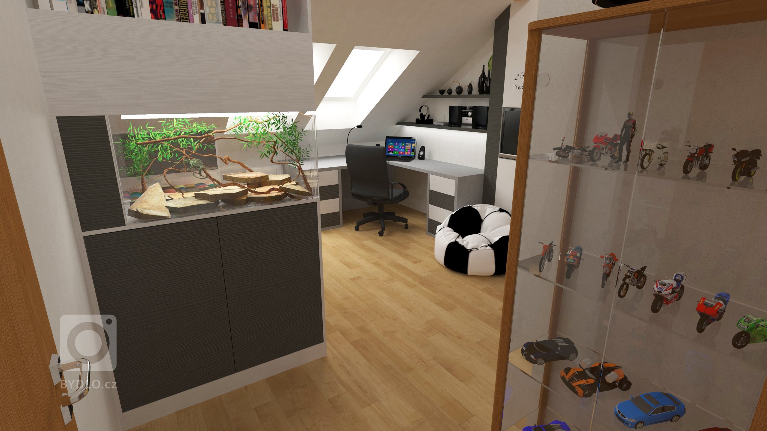 Cíl a potřeby zákazníka
Úkolem bylo navrhnout řešení nového dětského pokoje, kde zůstanou stávající vestavěná skříň a vitrína. Cíl byl jasný, dle požadavku…