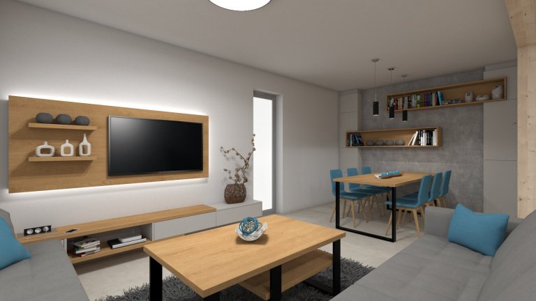 Klientovo zadání znělo, že by chtěl moderní líbivý a dobře uspořádaný interiér kuchyně s obývacím pokojem. Proto jsme zvolili světle šedou supermatnou v…