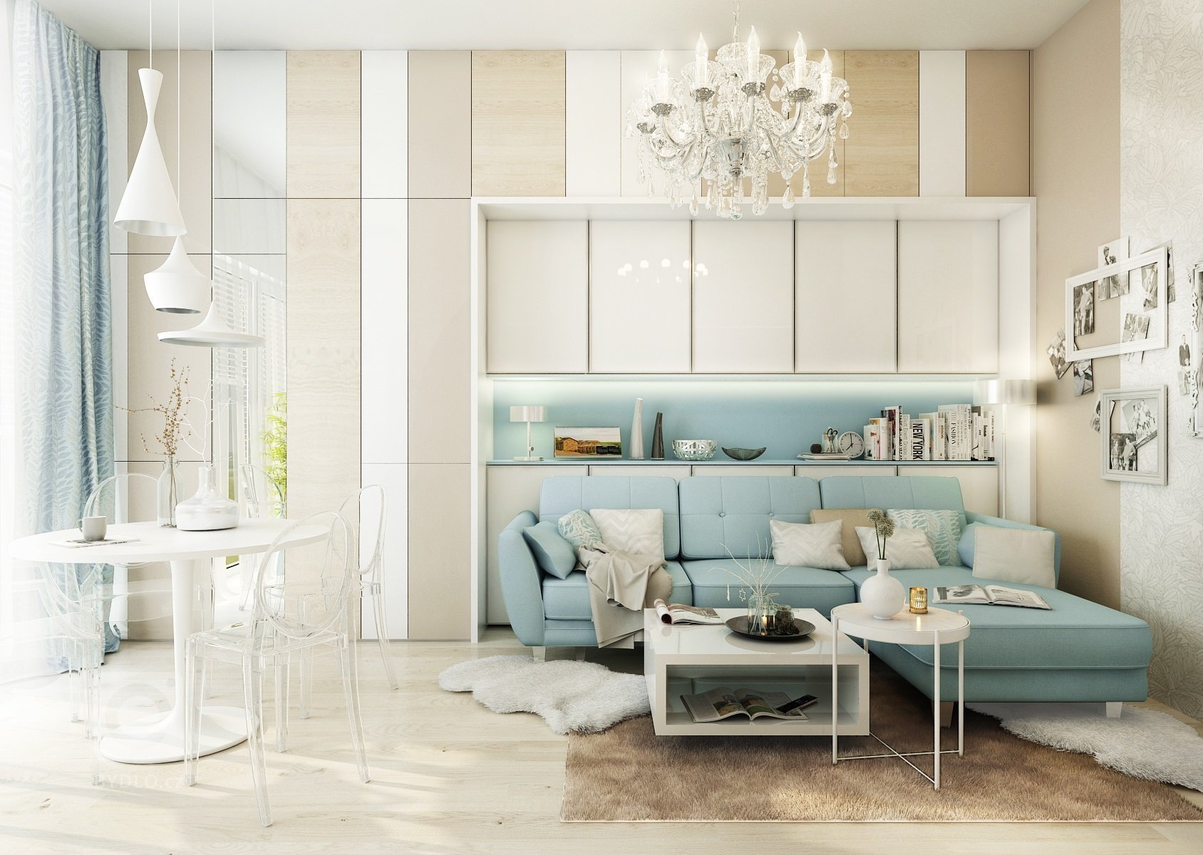 Ne vždy musí být v&nbsp;malé garsonce rozkládací sedací souprava, která slouží i jako lůžko či naopak. Použitím sofistikovaných&nbsp;výklopných systémů&nbsp…